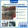 Rèm cuốn nhựa PVC trong suốt