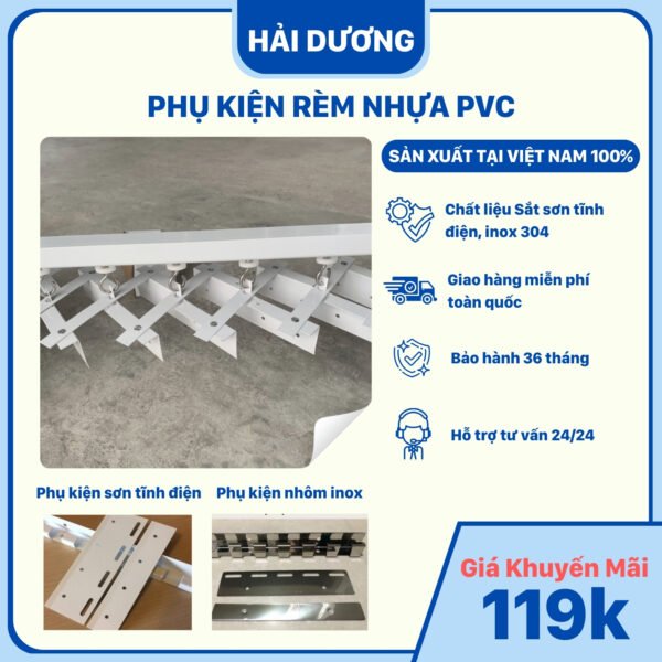 Phụ kiện rèm nhựa PVC