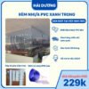 Rèm nhựa PVC xanh trong đầy đủ phụ kiện
