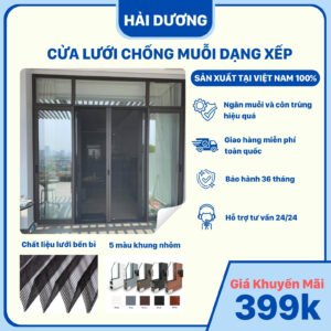 Cửa lưới chống muỗi dạng xếp