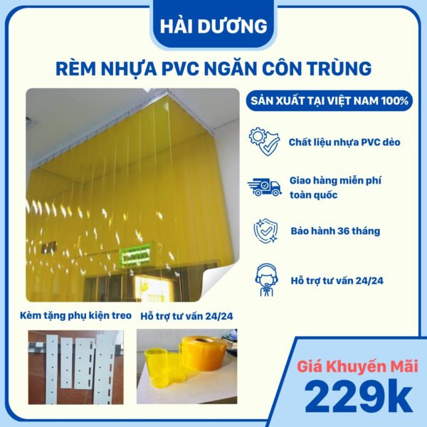 Rèm nhựa PVC ngăn côn trùng