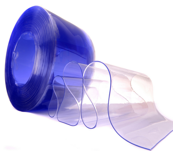 Rèm nhựa PVC xanh trong