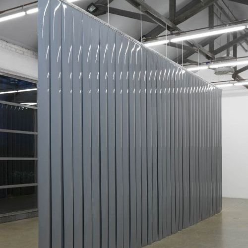 Rèm nhựa PVC ghi xám