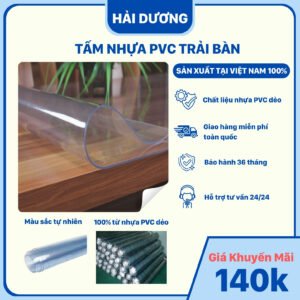 Tấm nhựa PVC trải bàn.