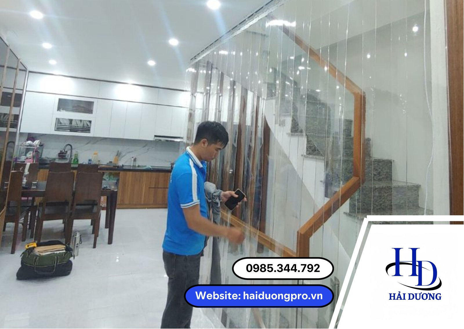 Rèm nhựa ngăn lạnh Hải Dương